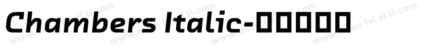 Chambers Italic字体转换